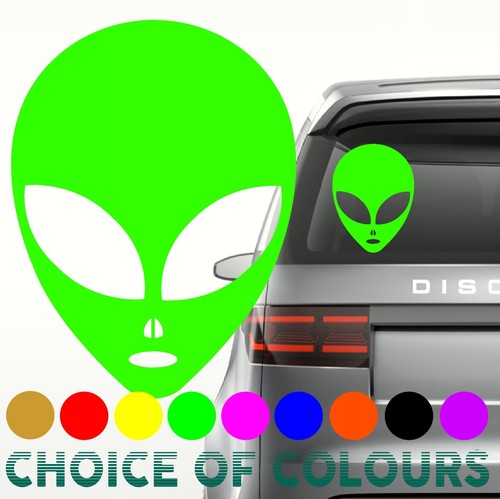 Alien head sticker window - alien, sticker,