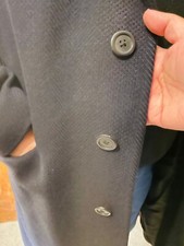 Mens Size 38 Regular Dark Navy Blue Andersons Knee Length Coat