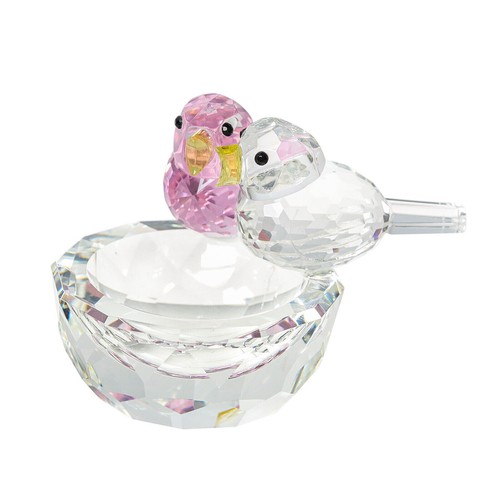 Crystal bird figurine - crystal,