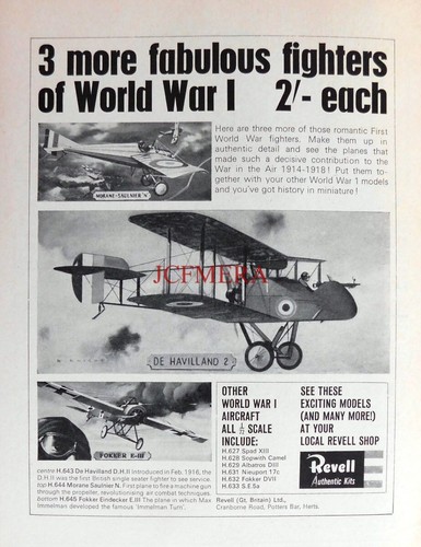 Revell ww1 aircraft model kits - model,