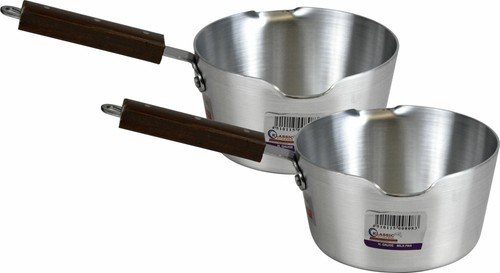 Aluminium milk pan wooden - pan,
