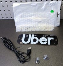 NEW Green UBER LED Sign for Car Windshield | USB Type-C | Taxi Light Sign (bn)