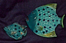  Italian Pottery  Ceramic Wall Hanging Fish 