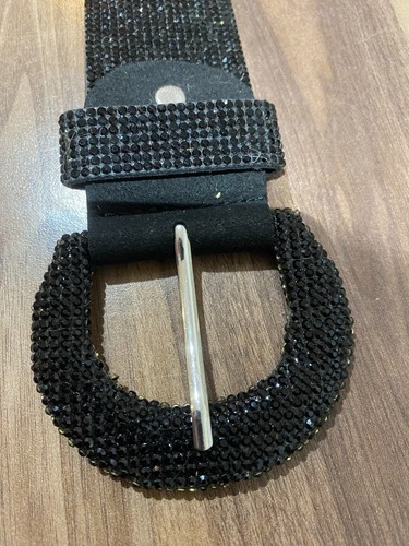 Diamante sparkly big buckle - sparkly,