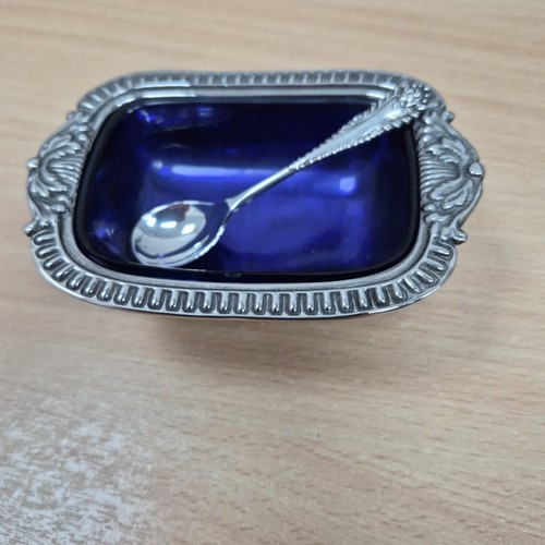 Antique vintage salt cellar - salt,