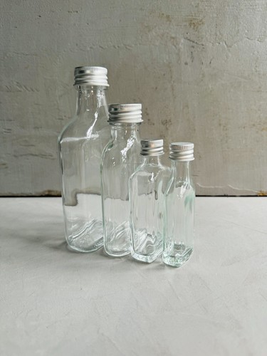 Pocket flask bottle clear - |,