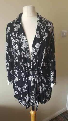 Girls black white floral - white,