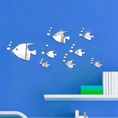32pcs fish wall stickers - 3d,