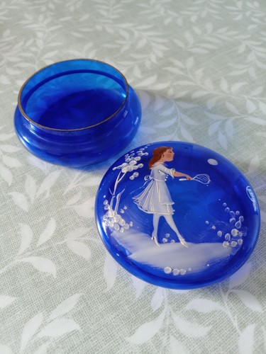 Antique glass mary - antique,