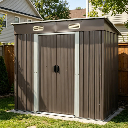 6x4 metal storage shed - ft,