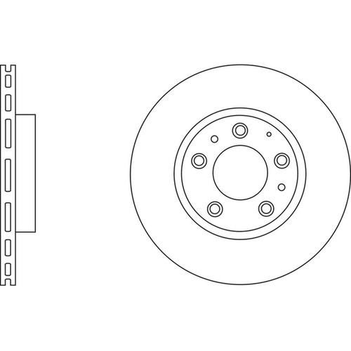 Brake discs vented front - 2x,