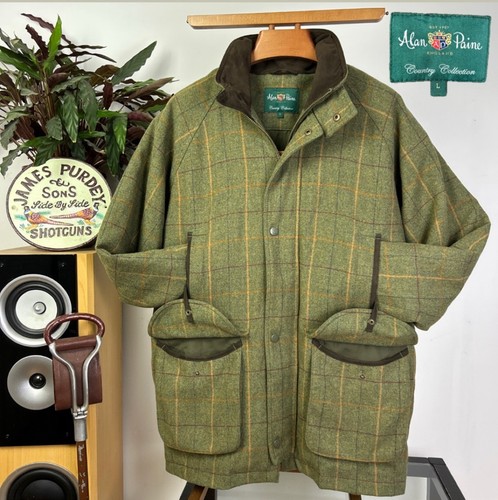 Alan paine tweed field coat - tweed,