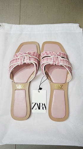Zara pink quilted square toe - quilted,