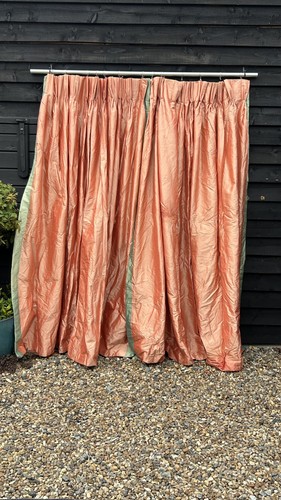 Vintage silk curtains pinch - vintage,