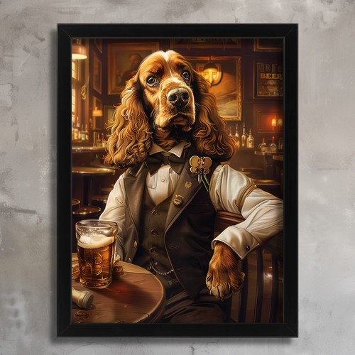 Anthropomorphic dog bar - anthropomorphic, a
