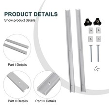 Radial Saw T Track Rails Set