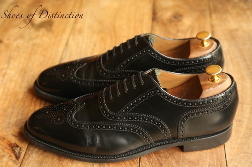Loake black leather oxford - black,
