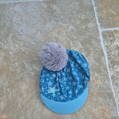 Riding hat silk - riding, blue