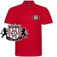 Sunderland Pocket Crest Polo Shirt Mens Fanmade Merchandise Tshirt