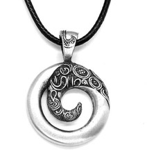 Maori style koru pendant - style,