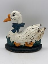 Nice Vintage Doorstop Swan Cygnets Cottage Core Farmhouse Country