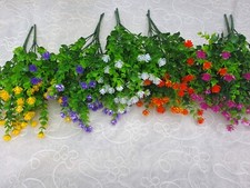 Joblot of 30 pcs artificial leaf  7 branch eucalyptus & flower new wholesale