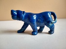 Vintage Gemstone LAPIS LAZULI Stone Carved Cat. 40 grams. Superb!