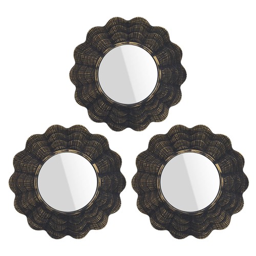 Set wall mirrors brushed - 3,