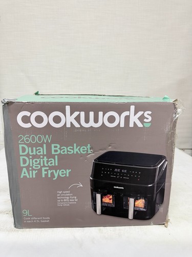 Cookworks dual air fryer 10 - dual,