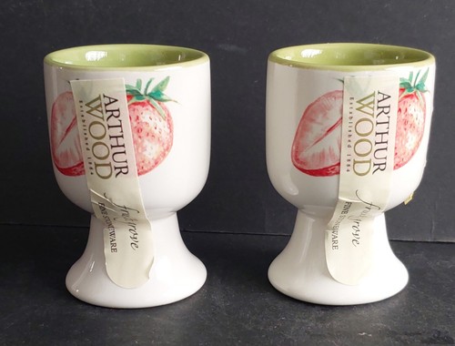 Vintage arthur wood egg cups - arthur,