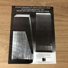 GRAM141 MAGAZINE ADVERT 11X8 KEF MODEL 105 LOUDSPEAKER