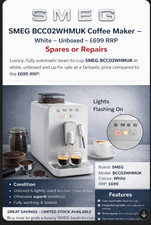 SMEG BCC02WHMUK Bean To Cup