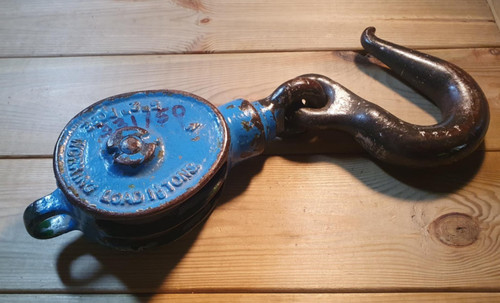 Vintage metal block hook - vintage,