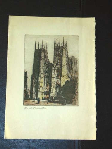 Antique york minster 1930s - minster,