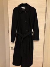 Mango Black Wool Coat size L