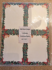 Debbie Moore Designs 10 A4 sheets Christmas Papers/Card. New