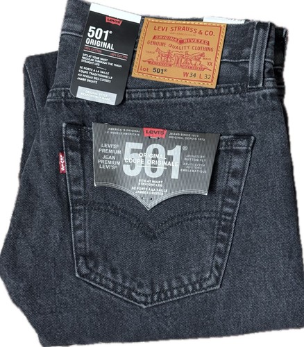 Levis 501 mens denim jeans - denim,