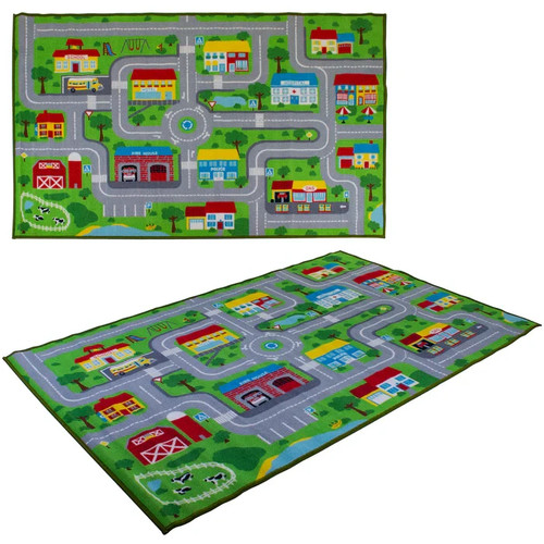 Children giant car road - giant,
