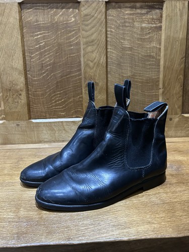 Loveson black leather riding - leather,