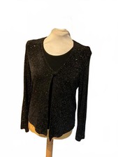 Vintage 80s black sparkly