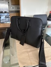 Louis Vuitton Takeoff Briefcase and Laptop Bag M59159 Black, Used but excellent