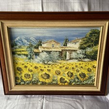 Framed Oil On Board Depicting