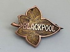 Vintage Blackpool Leaf Brooch