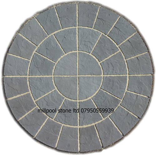 Char grey paving rotunda - 1.8m, char-grey