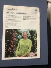 SILVER NEEDLES LADY’S RAGLAN SLEEVED CARDIGAN KNITTING PATTERN