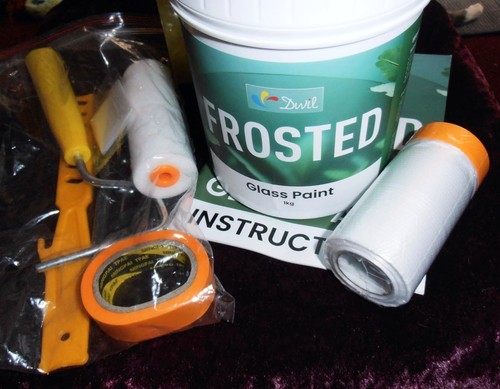 Dwil frosted glass - frosted, paint,