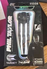 Phil Taylor Power 8ZERO Black 80% - Soft Tip Darts 18g - Brand New Sealed