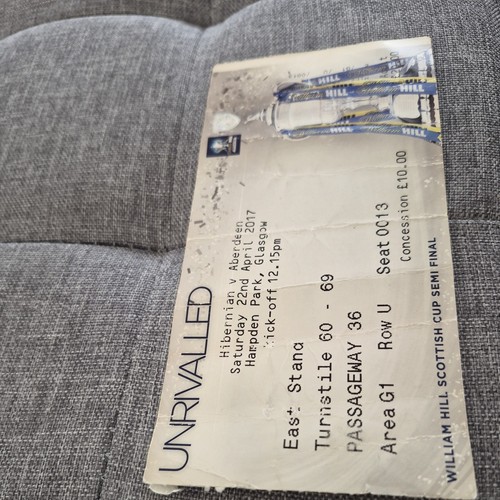 Ticket hibs aberdeen - ticket,