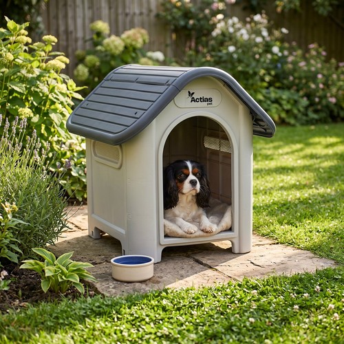 Plastic dog kennel - plastic, durable