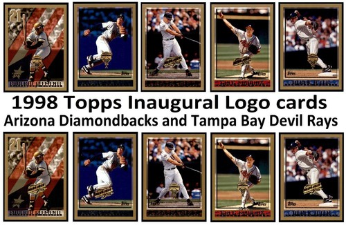 1998 topps inaugural logo - topps,